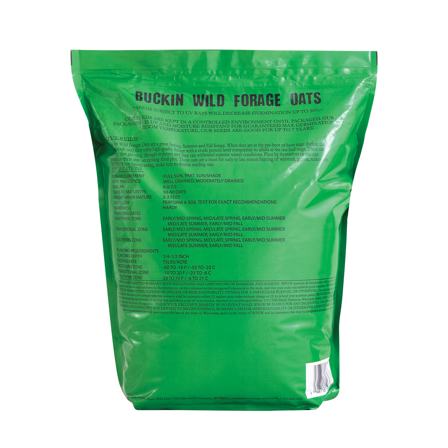 Buckin' Wild Forage Oats